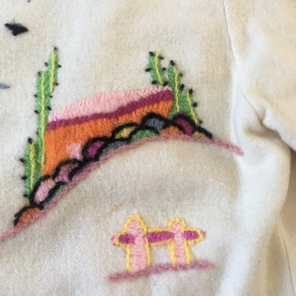 Vintage embroidered Mexican souvenir jacket 1950s - Picture 9 of 11